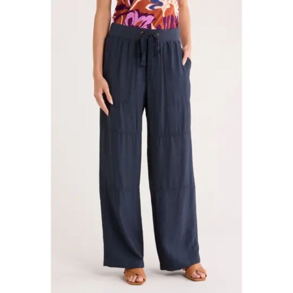 Sanctuary Pants - NWT SANCTUARY Wide Leg Pants Navy Blue Large